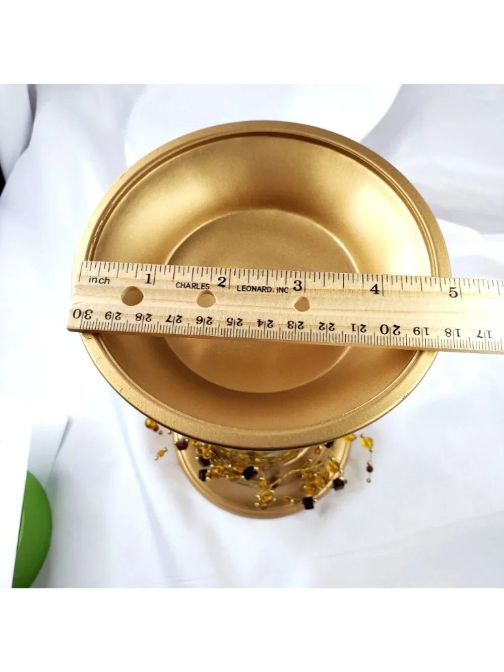 Partylite P9903 Gold Mosaic Column Candle Holder 9
